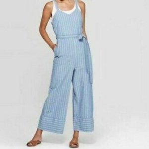 V-Neck Belted Jumpsuit